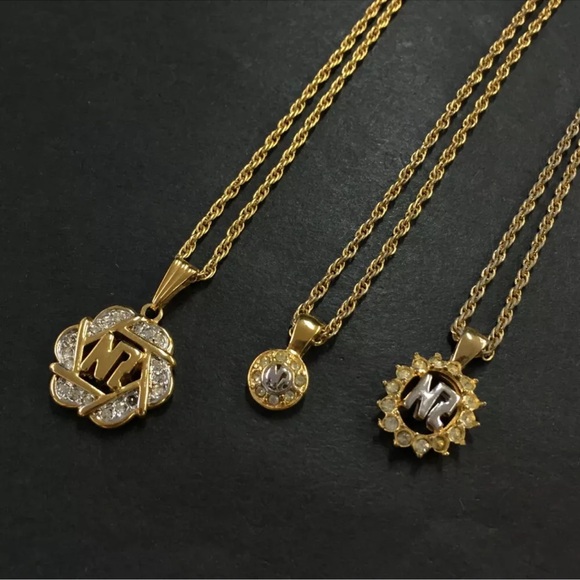 PICK ONE NINA RICCI Rhinestone Gold Tone Necklaces 2,3,5,8,10 (1,4,6,7 & 9 SOLD) - Picture 4 of 16